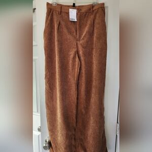 H&M/Divided High Waisted Rust Corduroy Pants